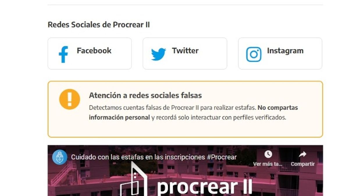 Ya se encuentra disponible la posibilidad de anotarse en otra tanda del programa de cr&eacute;ditos Procrear (Foto: captura sitio ANSES).
