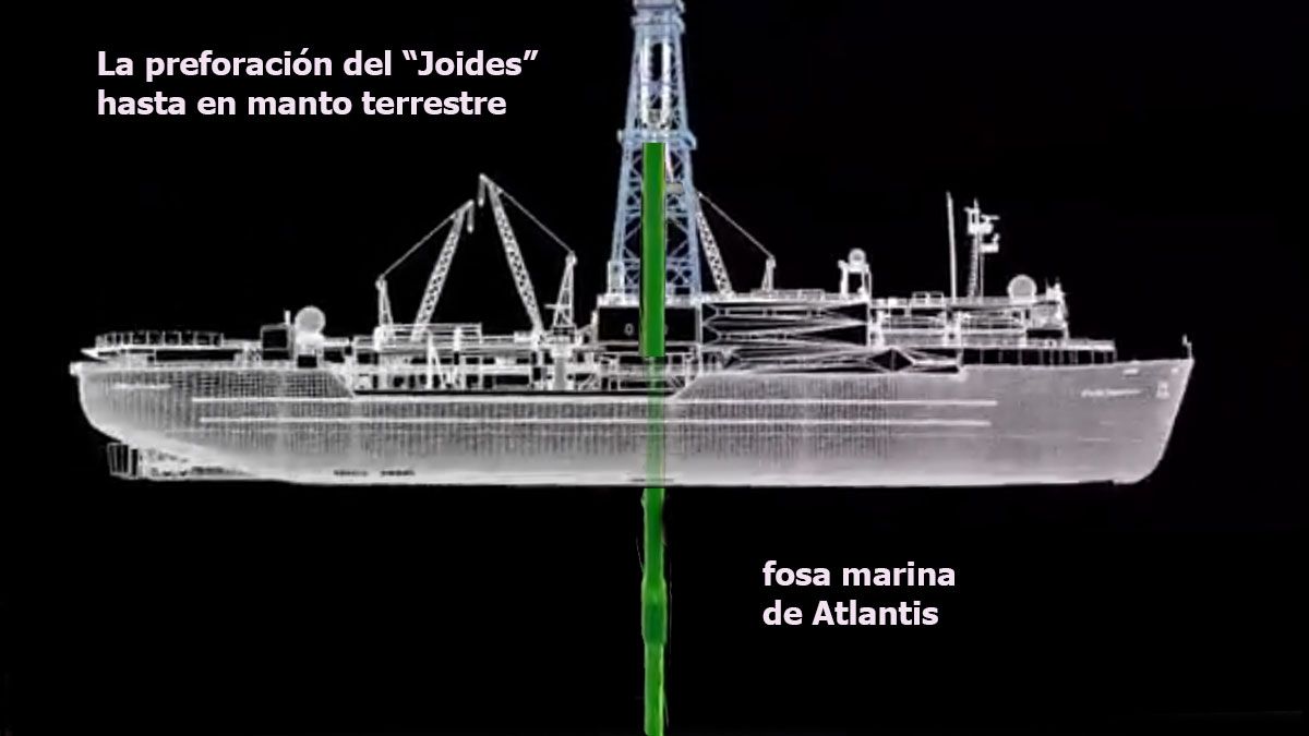 El barco perforador Jodies que logró extraer rastros del manto de la tierra. (Foto: Gentileza Jodiesorg)