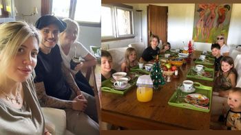 Wanda Nara y su familia lograron llegar al país para pasar las fiestas