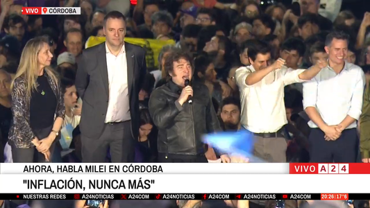 Milei desde Córdoba: la oposición como una máquina de impedir y el están cagados por las elecciones