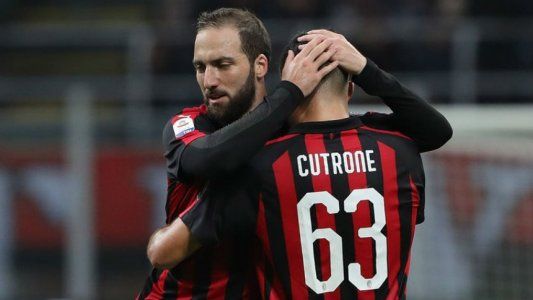 Con un gol del Pipa Higuaín el Milan le ganó a la Sampdoria