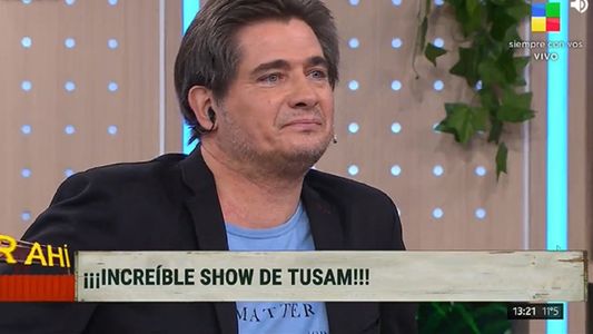 Tusam hipnotizó en pleno aire a Guillermo Andino