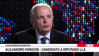Alejandro Fargosi con Novaresio: Milei es educadísimo... es un honor inmenso ser su candidato