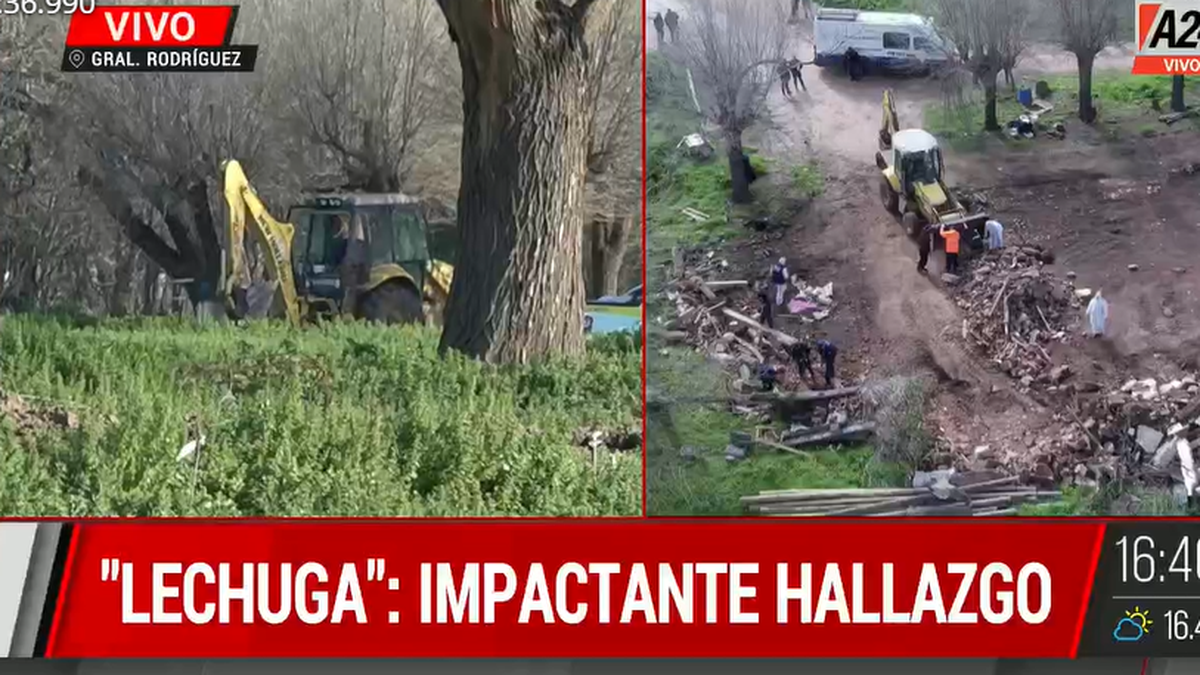 Se realizó un gran rastrillaje en la supuesta escena del crimen. (Foto: captura A24)