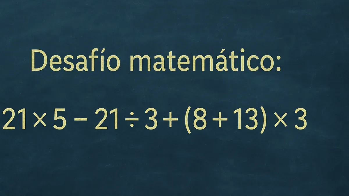 Resolver este desafío matemático requiere aplicar la regla PEMDAS