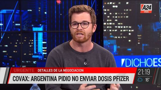 Nicolás Massot, sobre los desacuerdos con Pfizer: Este gobierno tiene que rendir cuentas por tantas muertes