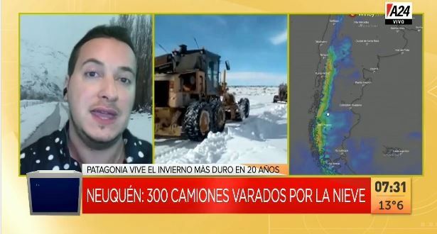 El invierno más duro en 20 años: fuertes nevadas dejan incomunicados a pueblos de la Patagonia