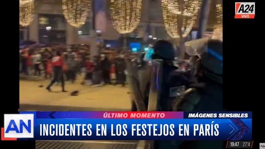 Mundial Qatar 2022: graves incidentes en París tras la victoria de Francia