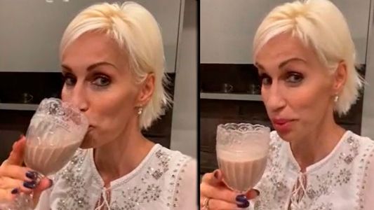 Ingrid Grudke hizo un licuado de carne y la salieron a matar en las redes: Que asquito