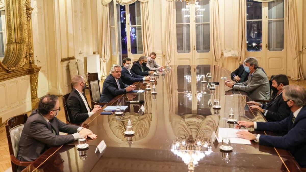 Alberto Fernández vuelve a recibió al Consejo Agroindustrial Argentino. (Foto: Presidencia)