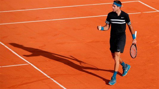 Del Potro avanza a paso firme en Roland Garros