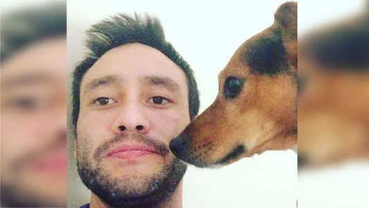 Luciano Pereyra publicó un tierno video con su perro, en medio de las dudas sobre su origen biológico