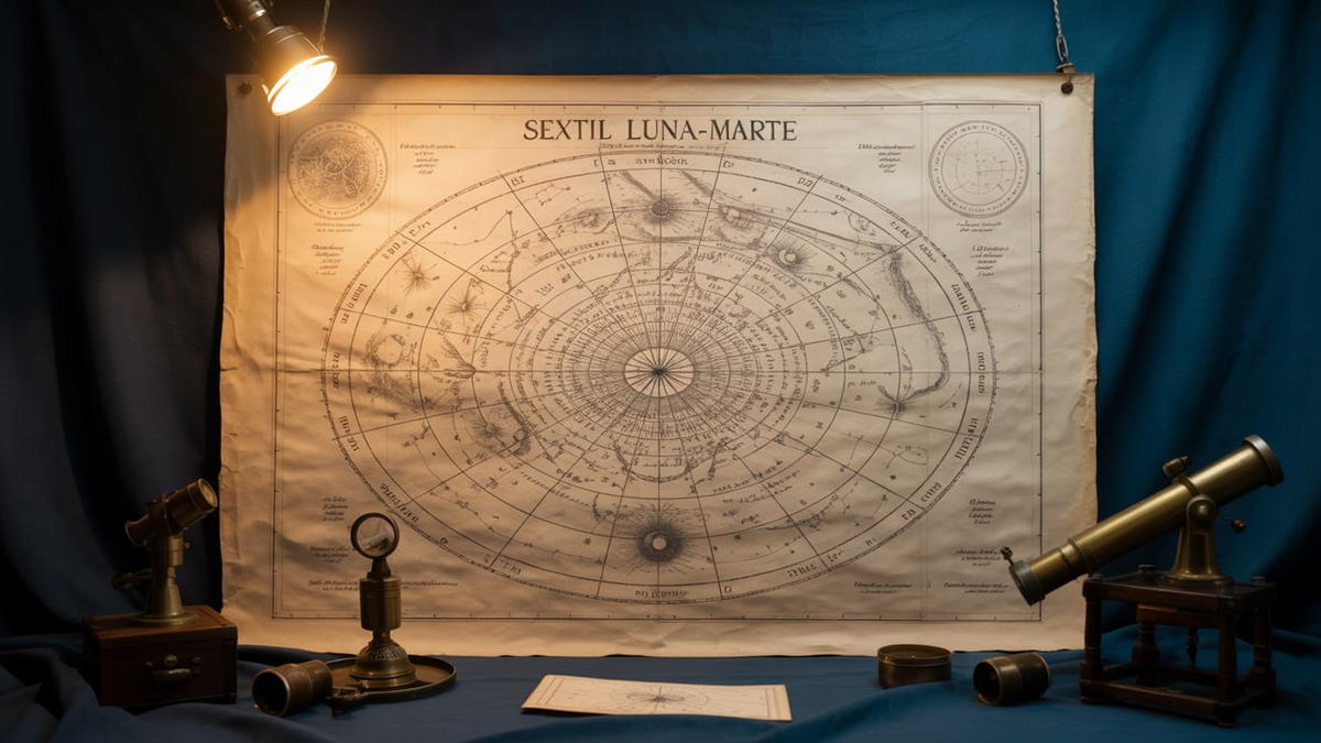 Un mi&eacute;rcoles con fuego en el pecho y planes que se animan a nacer. Foto: Sextil Luna-Marte, Ideogram, Hor&oacute;scopo.