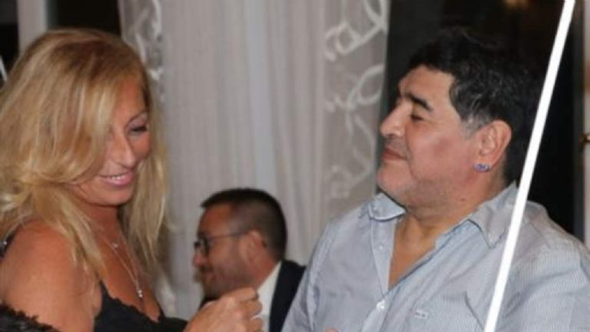 El reencuentro de Diego Maradona con Cristiana Sinagra.&nbsp;