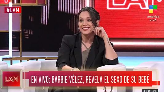 Barbie Vélez reveló en vivo el sexo de su bebé, y adelantó cómo se llamará