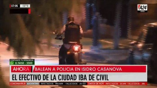 Isidro Casanova: un policía de la Ciudad fue baleado al robarle el auto