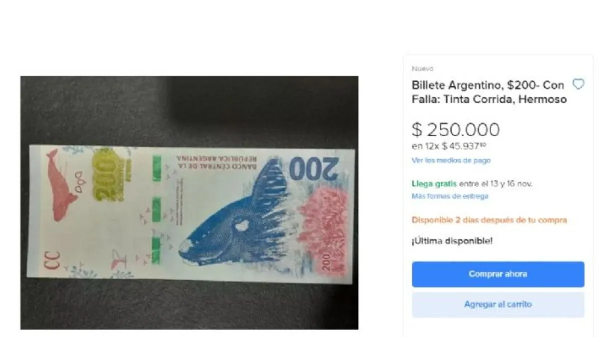 Pagan 250 mil pesos al que tenga este billete de 200 pesos&nbsp;
