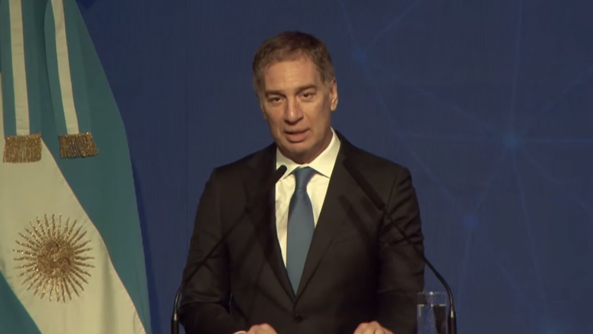 Diego Santili, durante su discurso ante empresarios (Foto: captura de video).