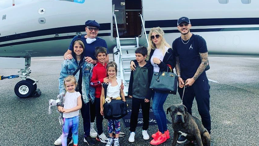 El lujoso vuelo privado de Wanda Nara y su familia para mudarse a París