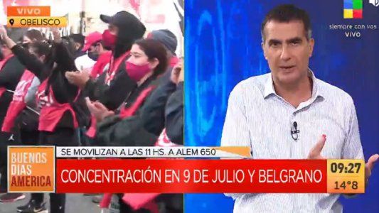 La furia de Antonio Laje ante los piquetes en el microcentro