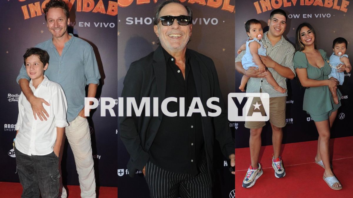 Desde Guillermo Francella a Benjamín Vicuña: las fotos de los famosos en el espectáculo infantil del año