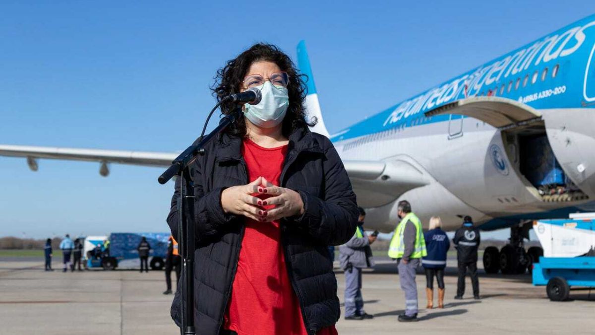 La ministra Carla Vizzotti