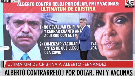 Alberto contrarreloj por el dólar, el FMI, las vacunas y el ultimátum de Cristina