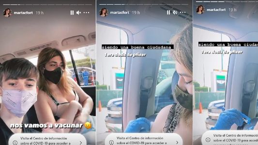 Marta y Felipe Fort se vacunaron contra el coronavirus en Miami
