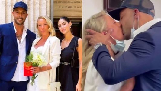 Leo Fariña se casó con Camila Rosales tras un año de noviazgo