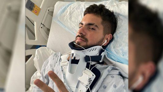 Fer Vázquez mostró las imágenes del terrible accidente que sufrió