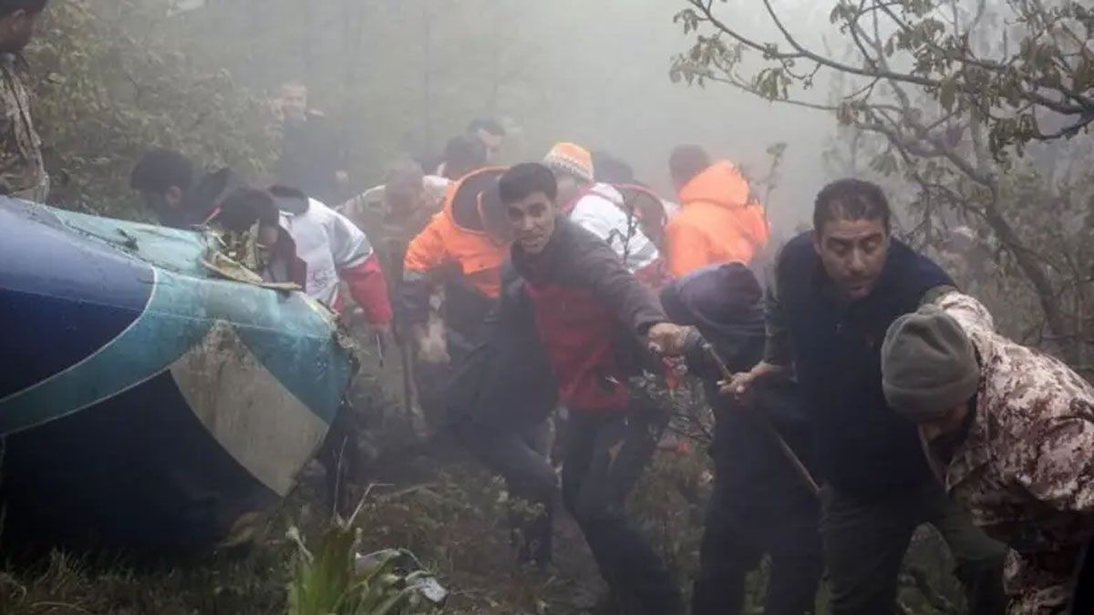 Las malas condiciones meteorológicas y tal vez un mal mantenimiento pueden ser las causas principales del accidente que le costó la vida al presidente iraní. (Foto: Gentileza BBC)