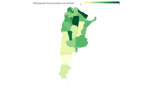Voto joven: ¿Dónde hay mayor participación de los votantes más nuevos?