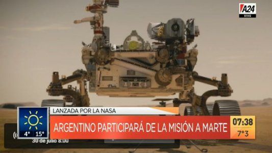 Así fue el lanzamiento de la misión a Marte donde participó un argentino