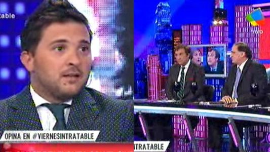 Paulo Vilouta recibió el apoyo de sus compañeros después del cruce con el sindicalista