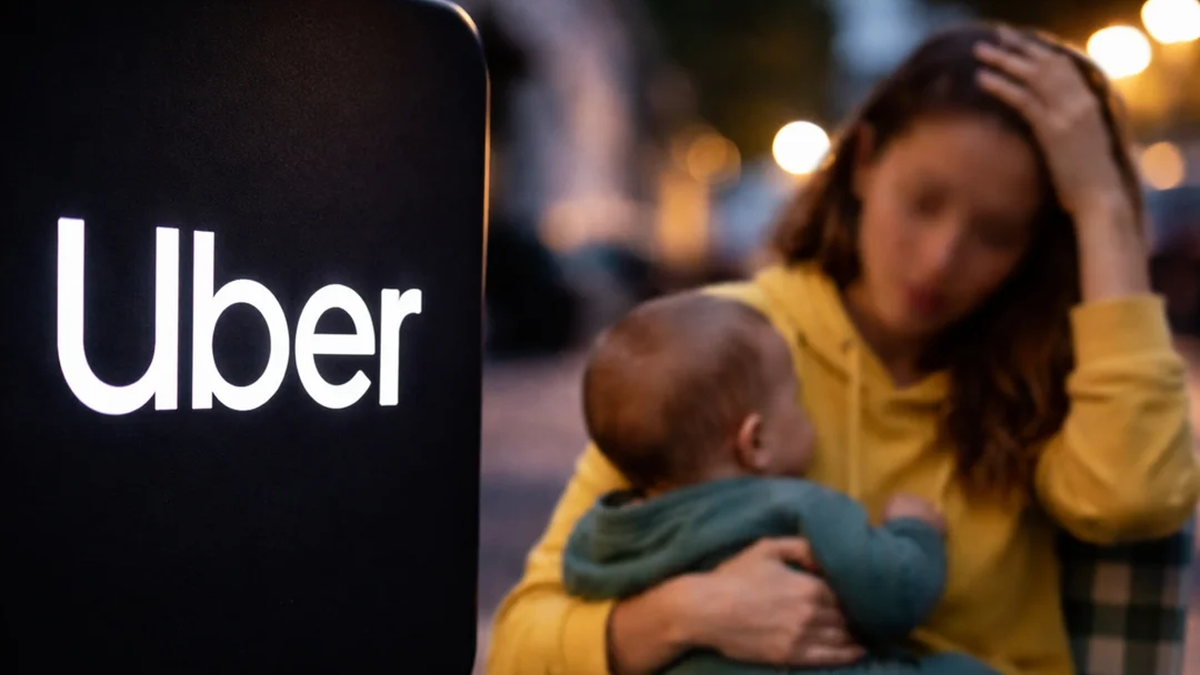 La dram&aacute;tica decisi&oacute;n que tom&oacute; una madre cuando viajaba con su beb&eacute; en un auto de aplicaci&oacute;n.&nbsp;