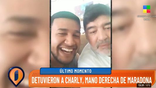 Estaba prófugo: Detuvieron a Charly, del entorno de Diego Maradona