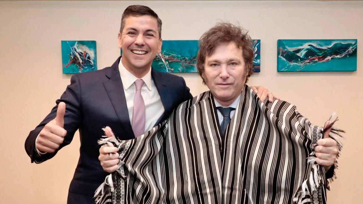 Javier Milei se reunió con el presidente de Paraguay