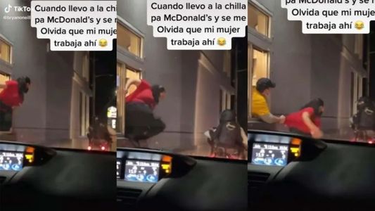 Estaba trabajando cuando llegó su novio con su amante arriba de una moto y enloqueció