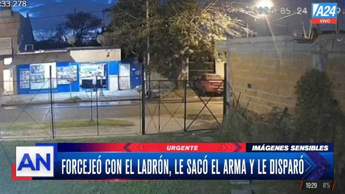 Impactante hecho de inseguridad en La Matanza. (Foto: capturaA24)