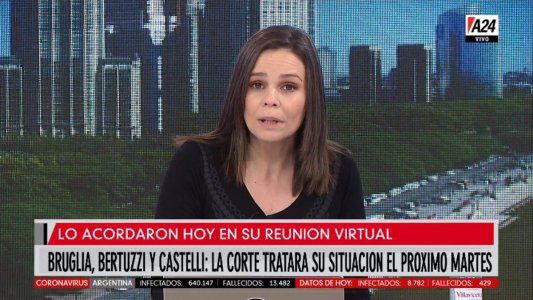 La Corte Suprema convocó a un acuerdo extraordinario para tratar los casos de Bruglia, Bertuzzi y Castelli