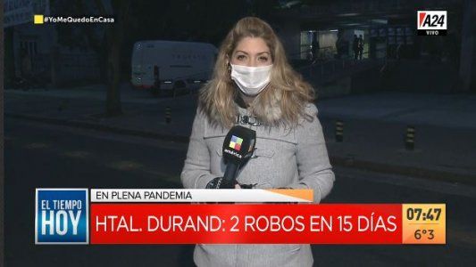 Inseguridad: preocupación por dos robos en 15 días en el Hospital Durand