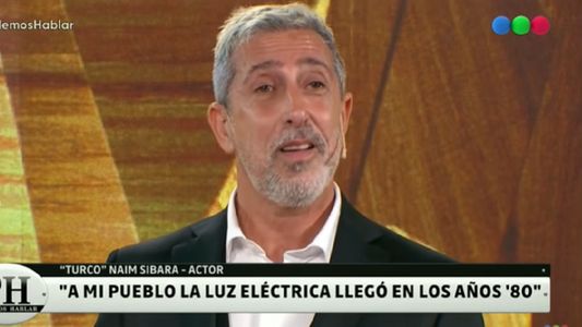 El Turco Naim se quebró al hablar del desarraigo que sufrió en su infancia