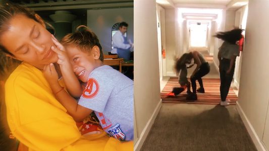 El blooper de Jimena Barón con su hijo Momo: ¡cabezazo en plena coreo!