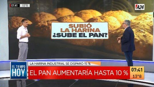 La harina aumentó un 15% y el precio del pan subiría en promedio un 10%