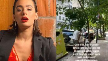 Bailarina del programa de Tinelli escrachó con video a un hombre que le mostró sus genitales en la calle