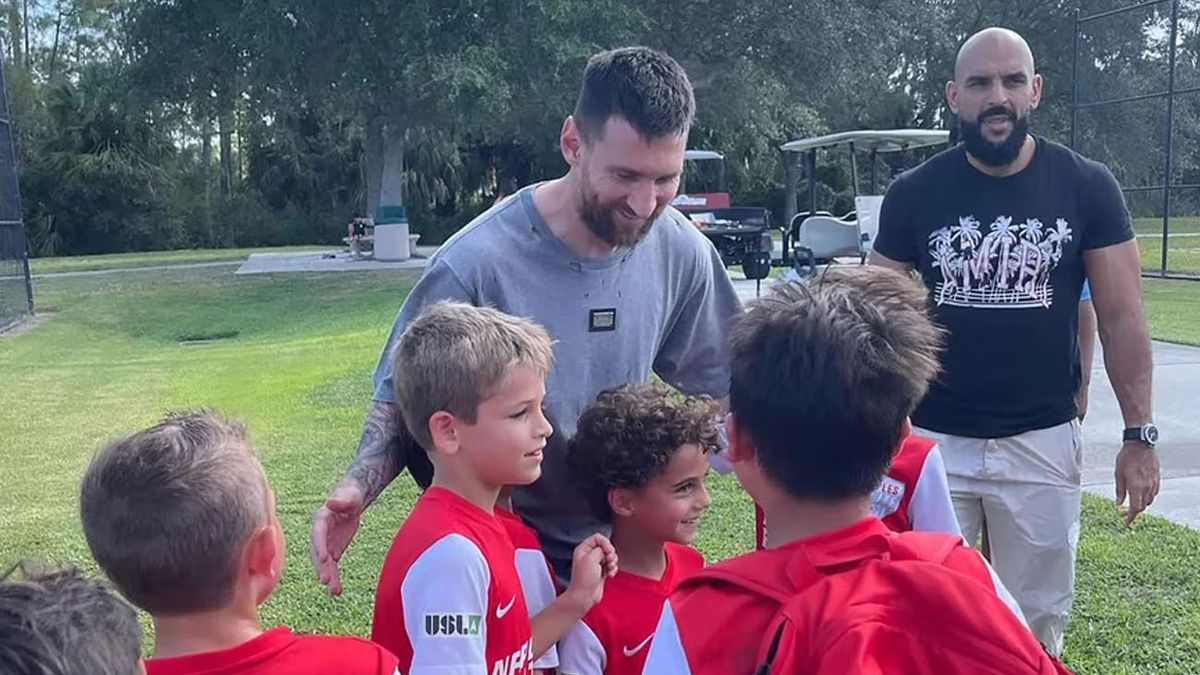 Thiago Messi la rompió en un partido de Miami y el público explotó: la emoción de Lionel y Antonela&nbsp; (Foto: @usmntonly)