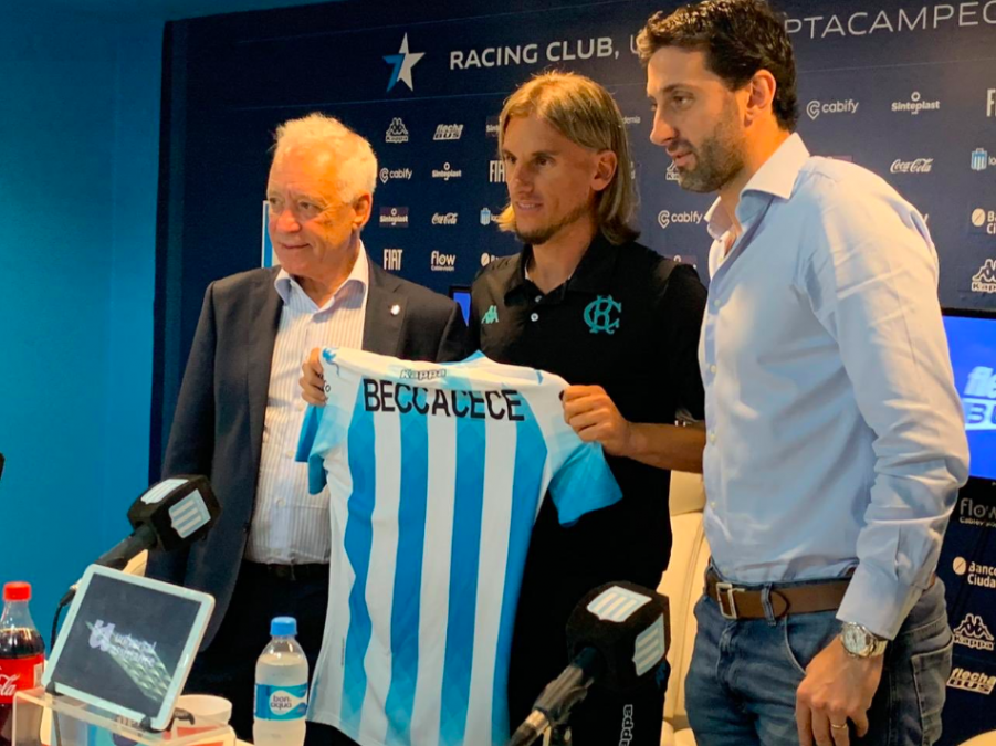 Beccacece fue presentado en Racing: La idea es continuar con la línea de este equipo, con tenencia y agresividad