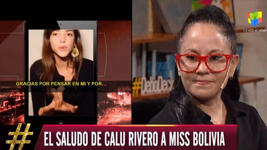 Calu Rivero hizo llorar a Miss Bolivía en Debo decir tras sorprenderla con este mensaje
