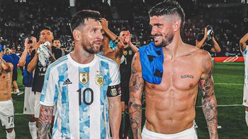 Lionel Messi y Rodrigo De Paul
