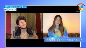 #UnidosPorArgentina: Tini Stoessel y Sebastían Yatra cantaron Oye desde sus casas